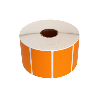 Termiske etiketter, 57 x 32mm, orange, 1500 etiketter