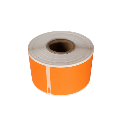 Dymo 99010 kompatible etiketter orange, 28 x 89mm, 260 etiketter